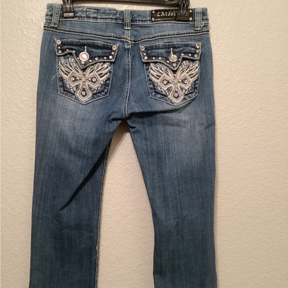 LA ldol Stylish Blue Distressed Women's Jeans 9 - Picture 8 of 8